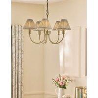 Laura Ashley Willowbrook Metal 5 Arm Pendant Light Antique Brass
