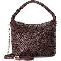 Dune London Woven Slouch Bag Burgundy