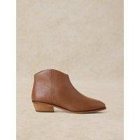 White Stuff Leather Ankle Boots Tan