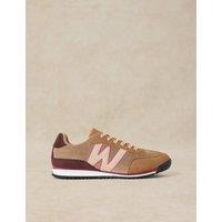 White Stuff Suede and Cord Trainers Natural Mix