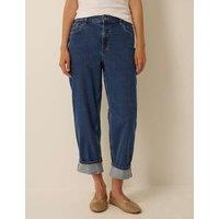 Monsoon Straight Leg Turn Up Jeans Blue
