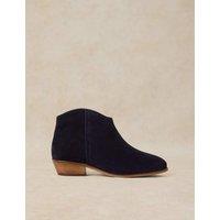 White Stuff Wide Fit Suede Ankle Boots Navy