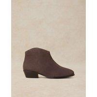 White Stuff Wide Fit Suede Ankle Boots Grey