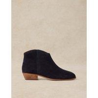 White Stuff Suede Ankle Boots Navy