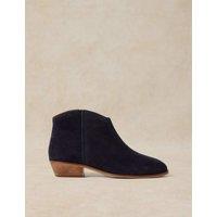 White Stuff Suede Ankle Boots Navy