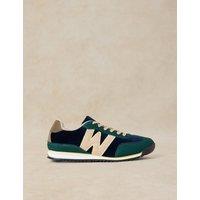 White Stuff Suede and Cord Trainers Blue Mix