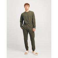 JACK & JONES Crew Neck Sweatshirt And Joggers Set Green