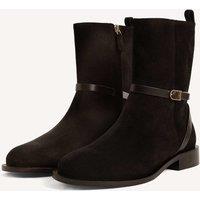 HOBBS Leather Flat Shoe Boots Black