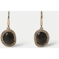 Per Una Natural Stone Stud Earrings Grey