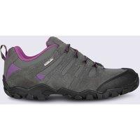 Mountain Warehouse Belfour Suede Waterproof Walking Shoes Grey