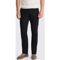 MOSS Tailored Fit Cotton Rich Stretch Chinos Black