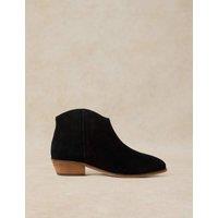 White Stuff Suede Ankle Boots Black