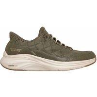 Skechers Slip-Ins Contour Foam Leather Trainers Olive