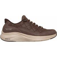 Skechers Slip-Ins Contour Foam Leather Trainers Chocolate