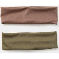 M&S 2 Pack Green Headbands Multi