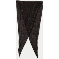 Per Una Embroidered Scarf Brown Brown