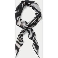 M&S Cotton Small Zebra Scarf Black Mix