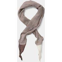 M&S Small Stripe Detail Edge Scarf Beige Mix