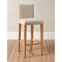 Cotswold Company Alder Upholstered Fabric Bar Stool Beige Mix