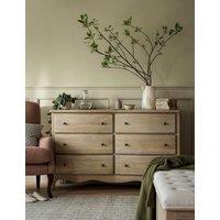 Cotswold Company Camille Wide 6 Drawer Chest Natural