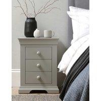 Cotswold Company Chantilly 3 Drawer Bedside Table Grey