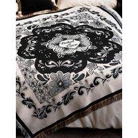 Rockett St George Patterned Throw Black Mix