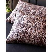 Rockett St George Cotton Sateen 200 Thread Count Patterned Pillowcase Brown Mix