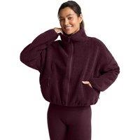 Beyond Yoga Unity Oversized Hooded Zip Jacket Burgundy
