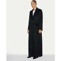 Jigsaw Pure Wool Single Breasted Longline Coat Black