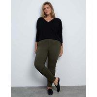 Live Unlimited London Mid Rise Skinny Fit Jegging Khaki