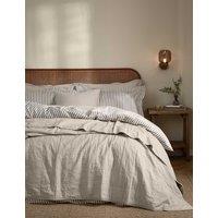 YARD Hebden Washed Cotton Quilted Bedspread Oatmeal