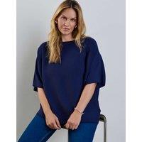 Live Unlimited London Batwing Sleeve Jumper Navy