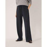 HUSH Drawstring Wide Leg Joggers Charcoal