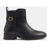 ACCESSORIZE Leather Chelsea Boots Black