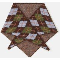 ACCESSORIZE Argyle Knitted Triangle Scarf with Wool Multi