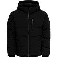 ONLY & SONS Padded Hooded Puffer Jacket Black