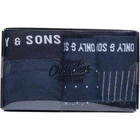 ONLY & SONS Cotton Rich Boxers and Socks Gift Set Navy