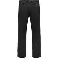 ONLY & SONS Regular Fit Twill Chinos Black