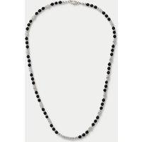 M&S Semi P Brushed Necklace Silver Mix