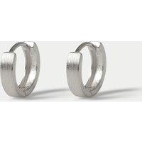 M&S Stainless Clicker Hoops Silver