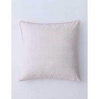 MM Linen Linen Mix Gingham Cushion Pink Mix