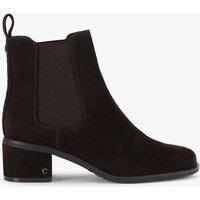 Carvela Suede Block Heel Ankle Boots Brown