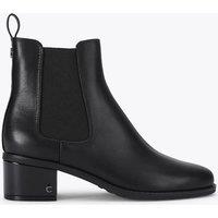 Carvela Leather Block Heel Ankle Boots Black