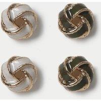 M&S 2 Pack Swirl Stud Earrings Multi