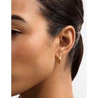 Katie Loxton Gold Plated Star Hoop Earrings Gold