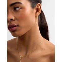 Katie Loxton Gold Plated Chain Drop Earrings Gold