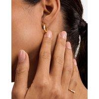 Katie Loxton Gold Plated Hoop Earrings Gold