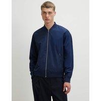 River Island Lightweight Bomber Jacket Navy