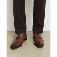 River Island Faux Leather Derby Shoes Tan