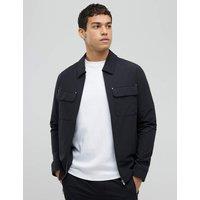 River Island Collared Neck Shacket Black